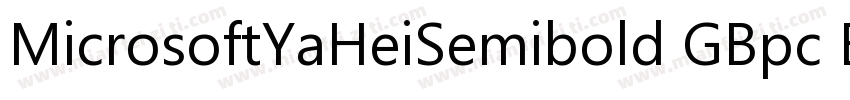 MicrosoftYaHeiSemibold GBpc EUC H字体转换